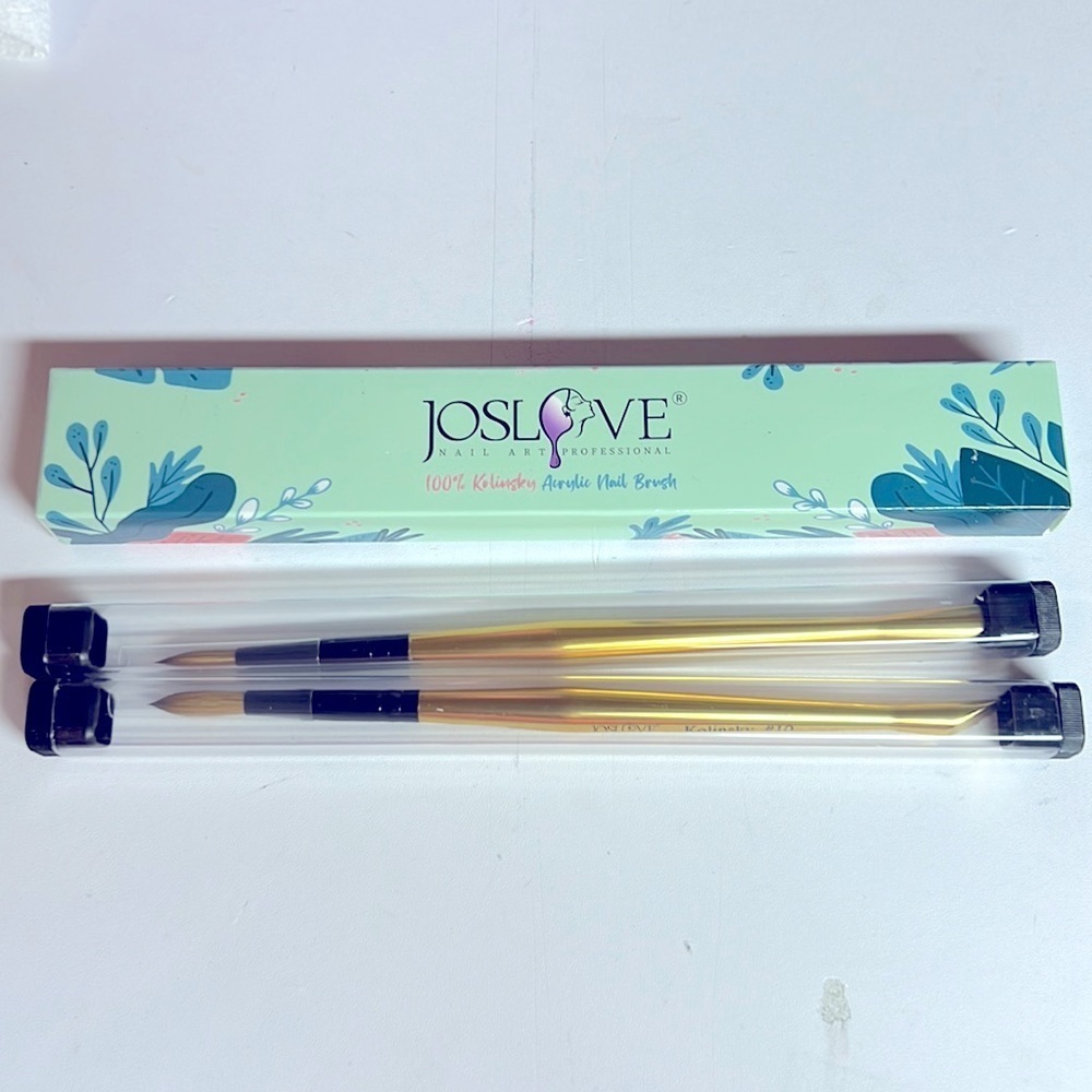 Acrylic Nail Brush Set 100% Kolinsky 2PC set